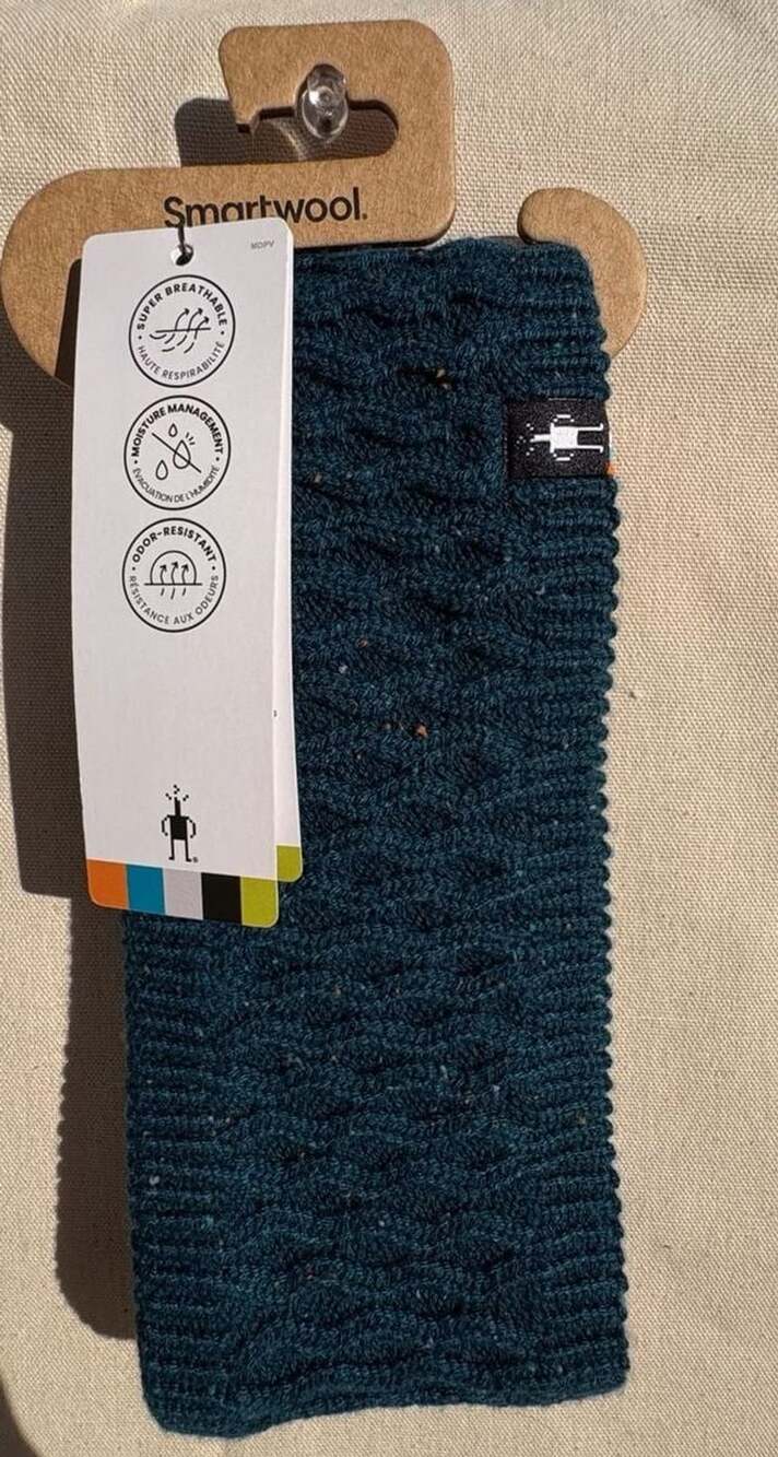 Smartwool Fleece Lined Headband - Dusty Teal Heather - Picture 2 of 2